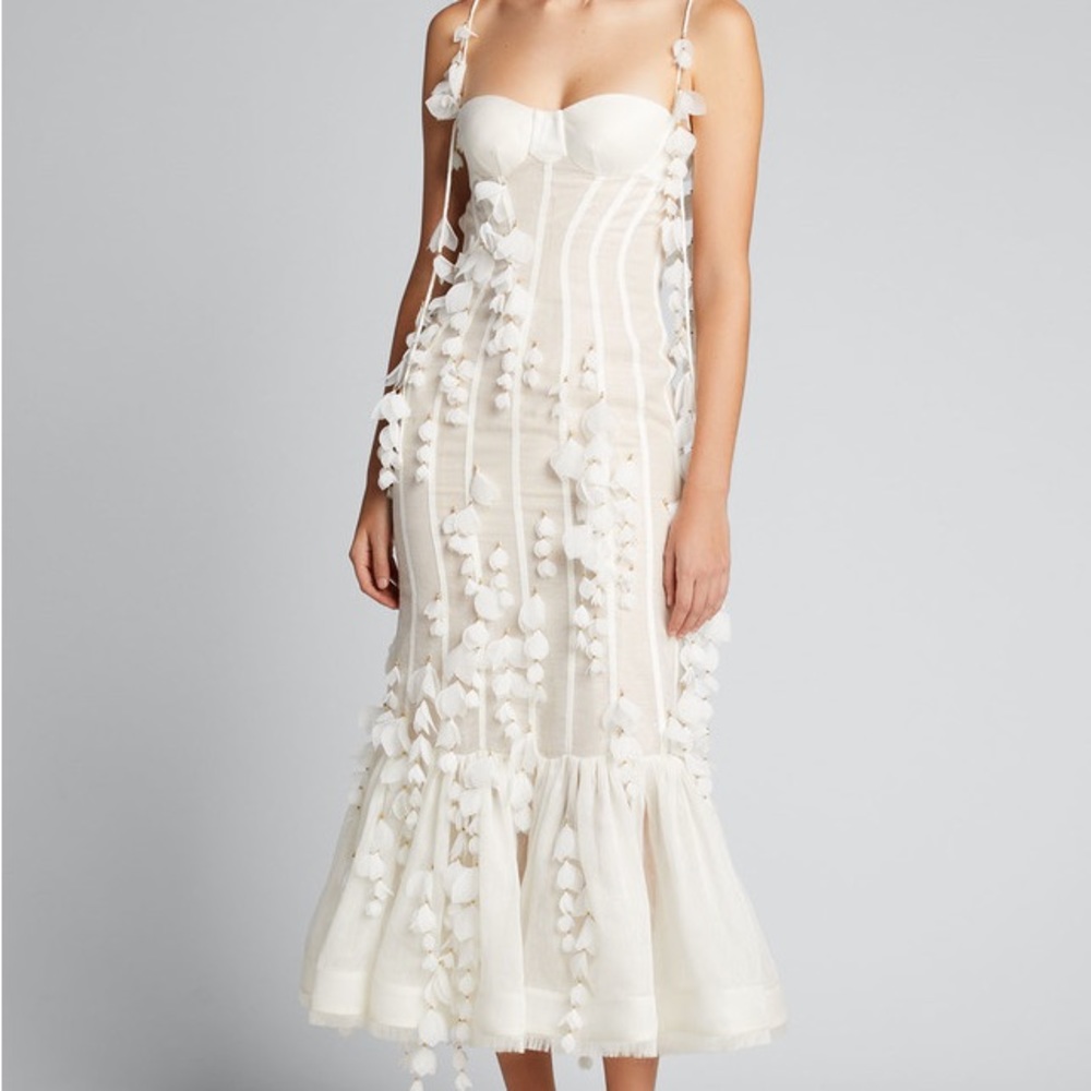 Zimmermann Botanica Silk Linen Petal Gown - Picture 2 of 15